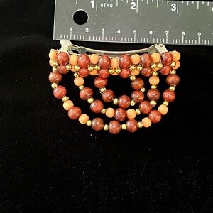 Vintage 1980’s Elegant Beaded Hair Clip A 25035